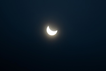 Genova - eclissi parziale di sole, fotografata da Villa Croce