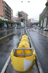 Genova, corso Europa - il guard rail rinnovato di recente