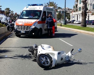 Genova - incidente stradale in corso Italia lo scorso 27 marzo -