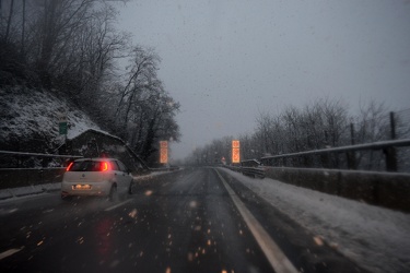 Genova, maltempo, neve: neve anche a bassa quota