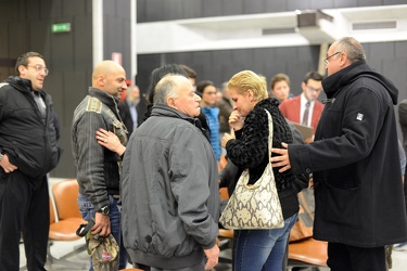 Genova, tribunale, aula bunker - lettura sentenza associazione a