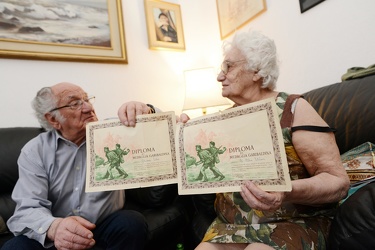 Genova - partigiani coppia sposata da 70 anni