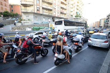 Genova - l'incrocio tra Corso Europa, via Timavo e via Isonzo