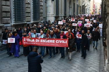 Genova - manifestazione in favore delle unioni civili