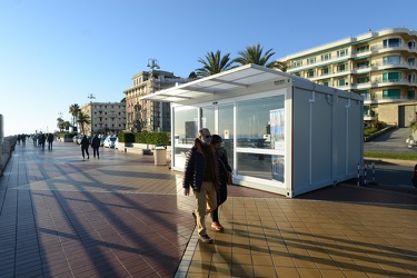 Genova, corso Italia - il nuovo info box point per seguire a liv