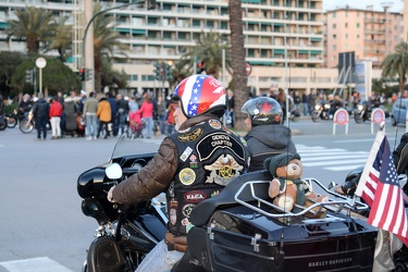 Genova - raduno moto harley davidson presso fiera e breve parata