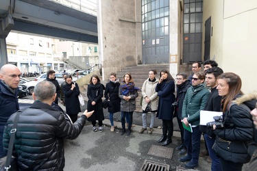 Genova, mercato del pesce - sopralluogo architetti