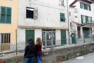 Genova, Casella - il giorno dopo il rogo in cui ha perso la vita