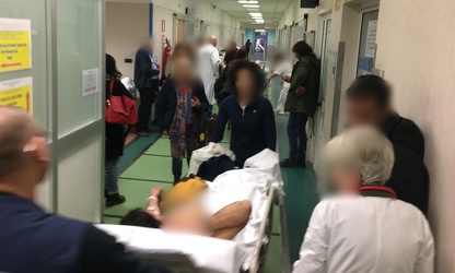 Genova, pronto soccorso ospedale San Martino - inizio settimana 