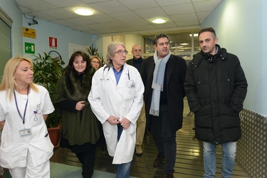 Genova, pronto soccorso San Martino - visita del presidente Giov