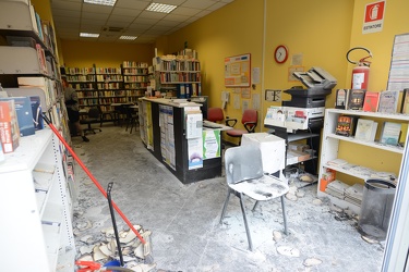 Genova, Molassana - incendio doloso alla biblioteca civica di vi