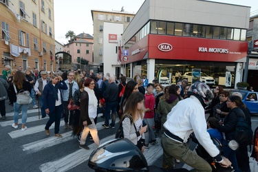 Genova Pegli, Multedo - ennesima protesta con blocco stradale de