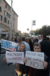 Genova Pegli, Multedo - ennesima protesta con blocco stradale de