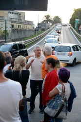 Genova, Multedo - blocco stradale residenti contro installazione