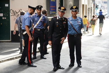 Genova, centro storico - comandante provinciale carabinieri