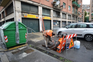 Genova - via Cornigliano - il luogo di un grave incidente sul la