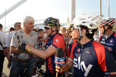 Genova - allenatore del Crotone fino a qui in bicicletta