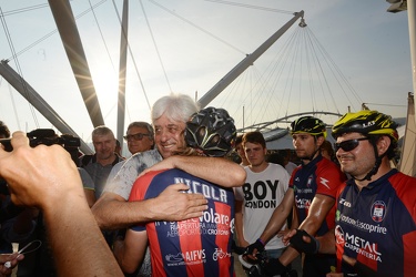 Genova - allenatore del Crotone fino a qui in bicicletta