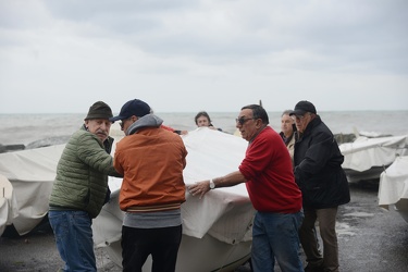 Genova, Boccadasse - i danni provocati dalla mareggiata