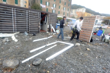 Genova, Voltri - i danni provocati dalla mareggiata