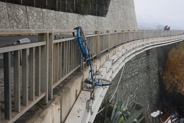 Genova, Voltri - i danni provocati dalla mareggiata