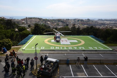 Genova, ospedale San Martino - rinnovato elicottero soccorso vig