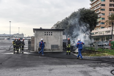 incendio centralina Enel piazz Kennedy 10022017