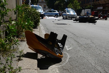 Genova - incidente mortale in via Soliman a Sestri Ponente