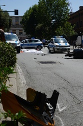 Genova - incidente mortale in via Soliman a Sestri Ponente