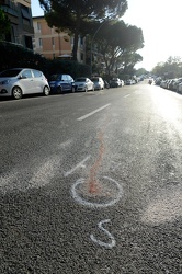 Genova, via Carrara - incidente grave, investita strisce pedonal