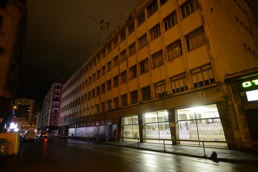 Genova - tra via Cambiaso e Corso Galilei - luci accese tutta la