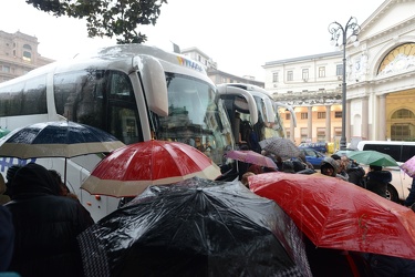 Genova, maltempo, allerta meteo - forte pioggia in centro