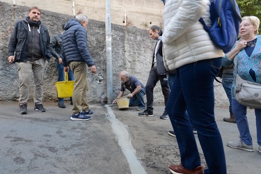 Genova Pegli, Multedo - il primo giorno dei dodici migranti nell