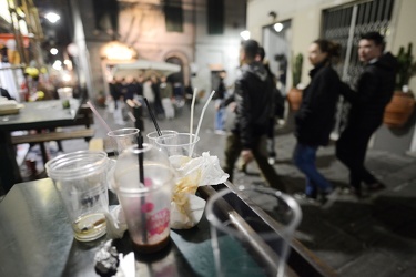 Genova, centro storico - la notte di Halloween nei vicoli