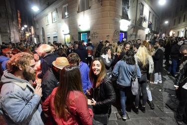 Genova, centro storico - la notte di Halloween nei vicoli