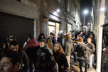 Genova, centro storico - la notte di Halloween nei vicoli