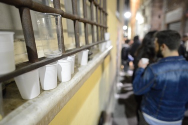 Genova, centro storico - la notte di Halloween nei vicoli