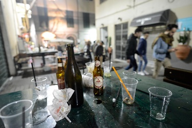 Genova, centro storico - la notte di Halloween nei vicoli