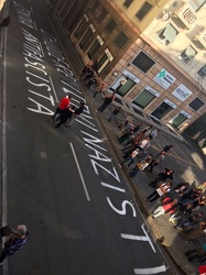 Genova - presidio anti fascista in via SS Giacomo e Filippo