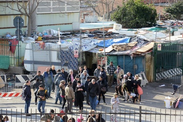 Genova, Cornigliano - sgombero del campo rom in via dei Muratori