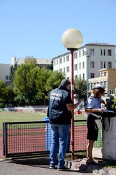 Genova - campo sportivo Villa Gentile - polizia municipale per r