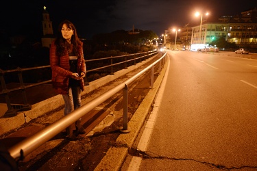 Genova - crepa nell‚Äôasfalto in corso Europa strada chiusa e po