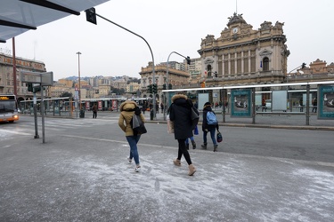 Genova - allerta neve arancione per domani