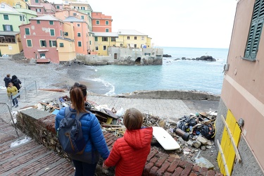 Genova, Boccadasse dopo la violenta mareggiata dei giorni scorsi