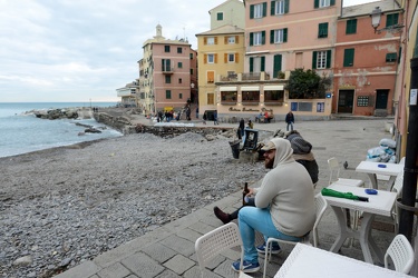 Genova, Boccadasse dopo la violenta mareggiata dei giorni scorsi