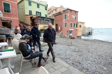 Genova, Boccadasse dopo la violenta mareggiata dei giorni scorsi