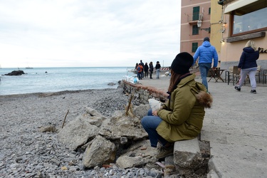 Genova, Boccadasse dopo la violenta mareggiata dei giorni scorsi