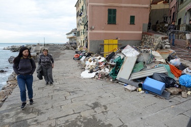 Genova, Boccadasse dopo la violenta mareggiata dei giorni scorsi