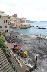 Genova, Boccadasse dopo la violenta mareggiata dei giorni scorsi