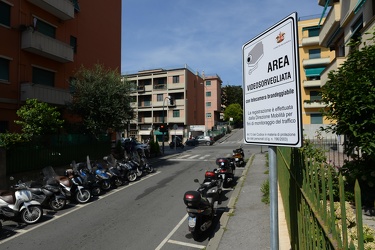 Genova, Boccadasse - nuova zona traffico limitato con telecamere